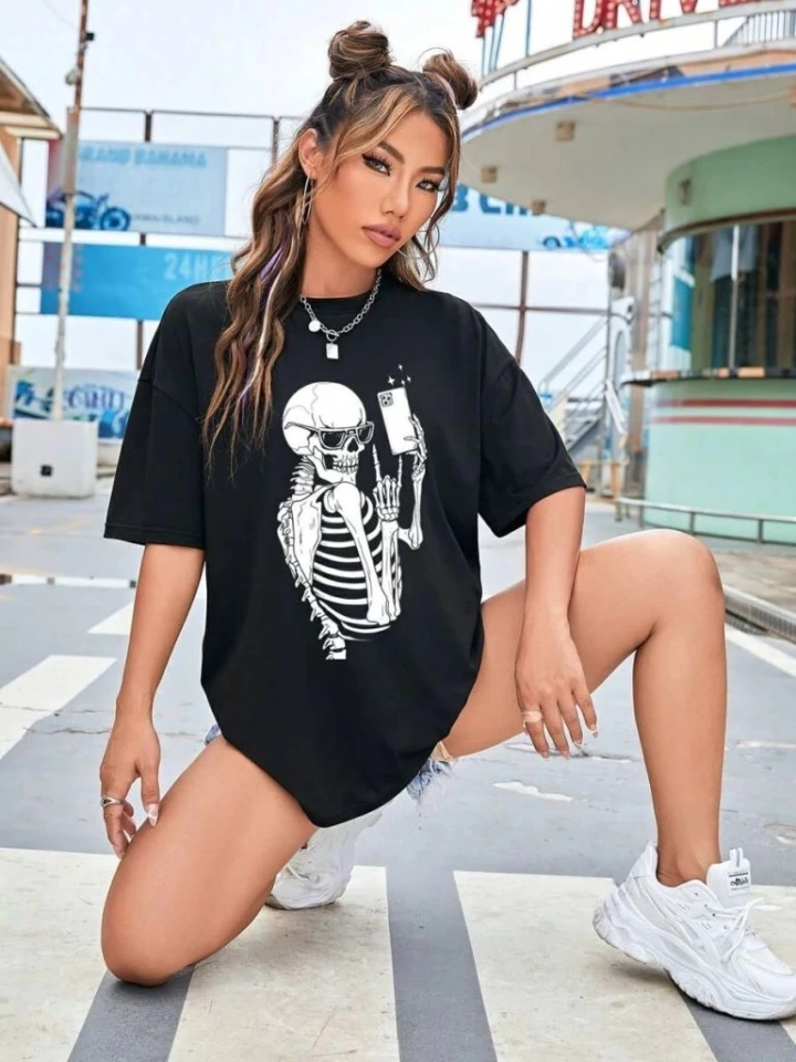 Dogutrend Baskılı T-shirt - Siyah