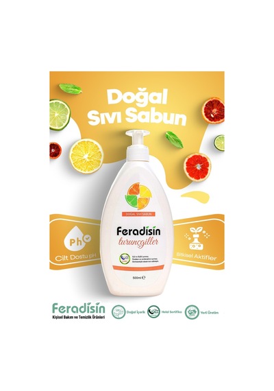 Sıvı El Sabunu "turunçgiller" 500 Ml. Gimdes Helal Sertifikalı