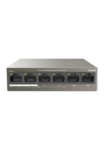 Tenda TEF1106P 6 Port 10/100 4 Port Yönetilemez POE 63W Switch