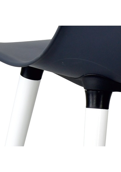 Vilinze Eames Beyaz Ahşap Ayak Plastik Füme Sandalye Eames-beyaz Füme - Beyaz