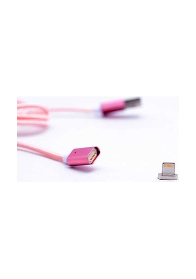 Zore Metal Manyetic Uçlu Lightning Usb Kablo-Siyah