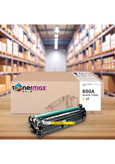 Hp 650a Ce272a Sarı Uyumlu Toner - Çipli / Color Laserjet Enterprise Cp5525 / M750