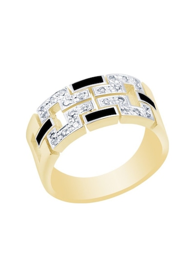 Diamond Line - Gülaylar - Sarı Altın 14 Ayar Trend Yüzük (535529352)