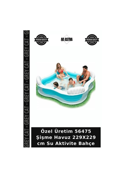 Özel Üretim 56475 Şişme Havuz 229x229 Cm Su Aktivite Bahçe