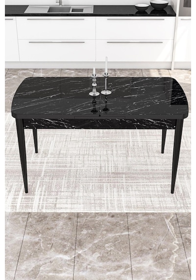 Canisa Concept Canisa Kor Serisi 70x114 Açılabilir Siyah Mermer Desenli Mutfak Masası Masa Siyah Mermer Desenli Ayakları Siyah Canisa Concept Canisa Kor Serisi 70x114 Açılabilir Siyah Mermer Desenli Mutfak Masası Masa Siyah Mermer Desenli Ayakları Siyah