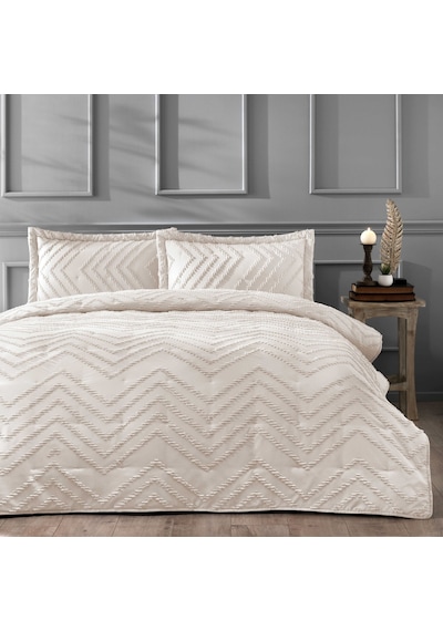 Linens Borneo Tek Kişilik Yatak Örtüsü Seti Taş Taş