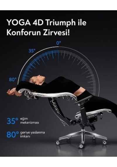 Yoga 4d Kahverengi Deri Yönetici Çalışma Koltuğu