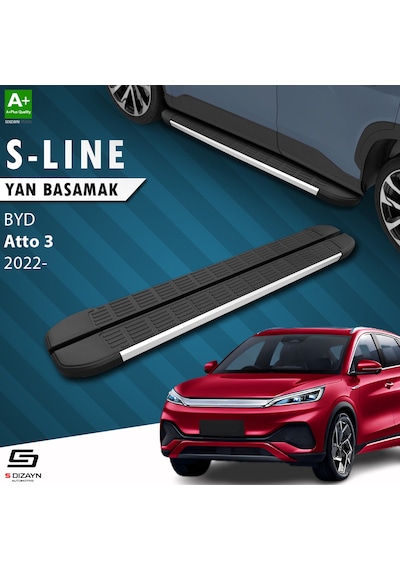 S-dizayn Byd Atto 3 S-line Aluminyum Yan Basamak 193 Cm 2022 Üzeri