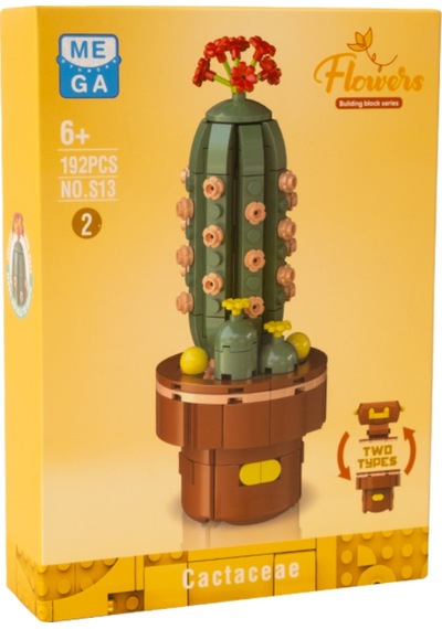 Building Block Flower 192 Parça Kaktüs