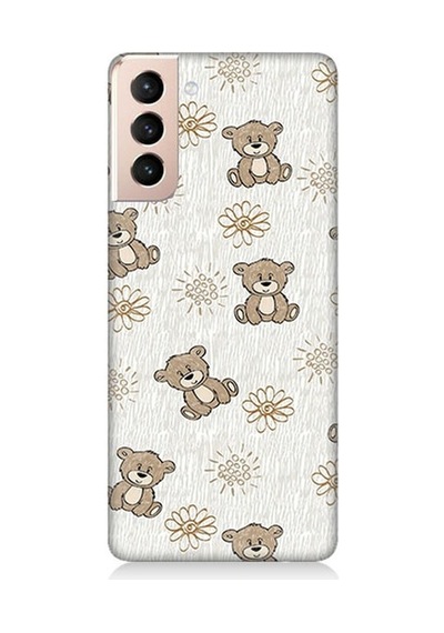 Samsung Galaxy S21 Plus Uyumlu Sevimli Ayıcıklar Desenli Silikon Kılıf