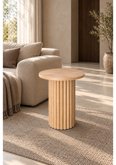Soyasis Nola Bohem Yan Sehpa 40 Cm - Safir Meşe