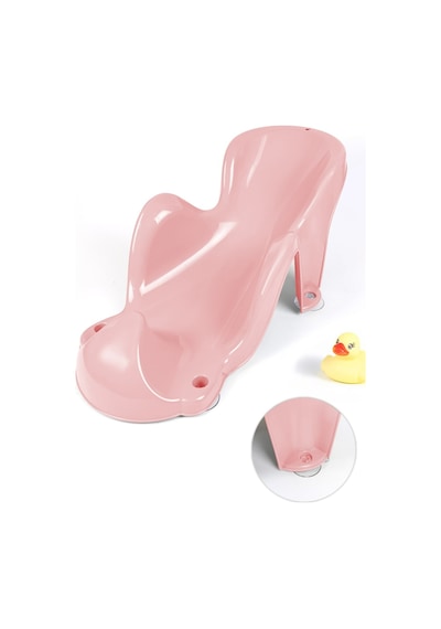 Vakum Kaymaz Tabanlı Bebek Yıkama Banyo Aparatı Bebek Yıkama Koltuğu Küvet Oturak Pembe
