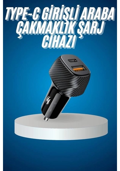 Mey İthalat Araç İçi Hızlı Şarj Soketi 38w Oto Çakmaklık Type-c Araba Çakmaklık