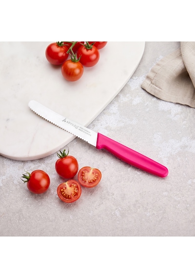 Aryıldız Solo Domates Bıçağı Pembe 11 Cm Renkli