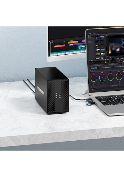 Codegen 2.5 / 3.5 Sata Ssd 2x20tb Disk Yuvalı Dual Raid Özellikli Harddisk Ssd Kutusu Cdg-hdc-35duo