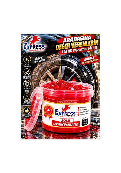 Premium Lastik Parlatıcı Jöle 500 Ml Parlak Görünüm Uzun Süre Etkili Yeniler Jel Parlatıcı Reçel Parlatıcı 500 Ml - 699211546