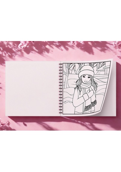 Girls Moments Bold And Easy 20 X 20 Cm Büyük Boyama Kitabı