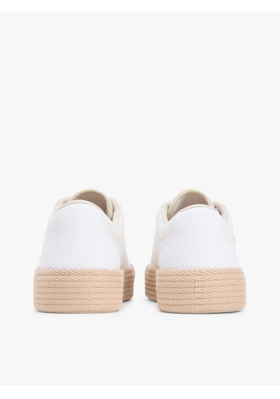 Tommy Hilfiger Th Foxıng Platform Rope Kadın Beyaz Sneakers - Fw0fw09173