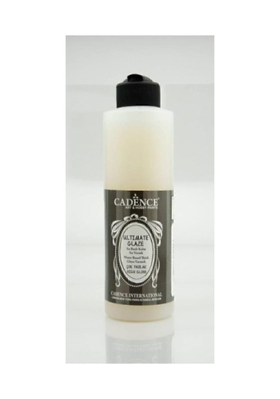 Su Bazlı Ultimate Glaze Sır Vernik Parlak - 250 Ml. Şeffaf Tek Ebat Tek Renk