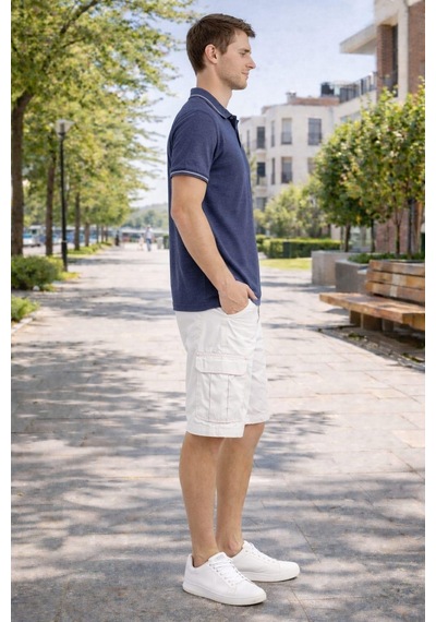 Alexander Gardi Alexandergardı Regular Fit Polo Yaka T-shirt İndigo