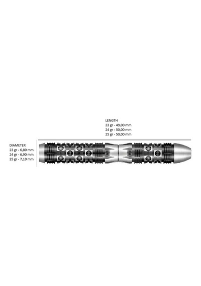Shot Viking Wolf Tungsten Çelik Uçlu Dart Oku 23