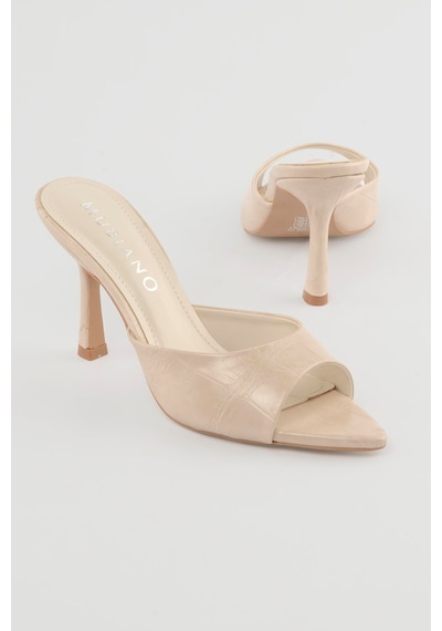 Mubiano Kadın Stiletto Sivri Burun Kroko Desenli Ön Arka Açık Topuklu Terlik Cedra Bej Bej Krokodil Mubiano Kadın Stiletto Sivri Burun Kroko Desenli Ön Arka Açık Topuklu Terlik Cedra Bej Bej Krokodil