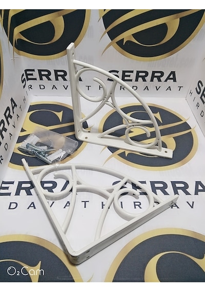 Serrahırdavat Plastik Raf Altı Ferforje (Siyah-Beyaz)