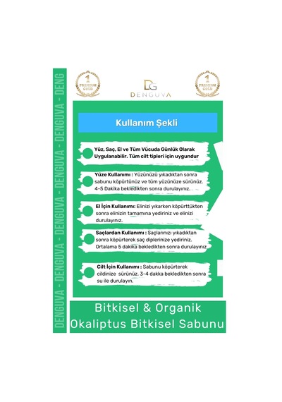 100% Doğal Güzel Kokulu El Yüz Saç Vücut Cilt Onaran Kolajen Etkili Okaliptus Bitkisel Sabun 2 Adet Karışık