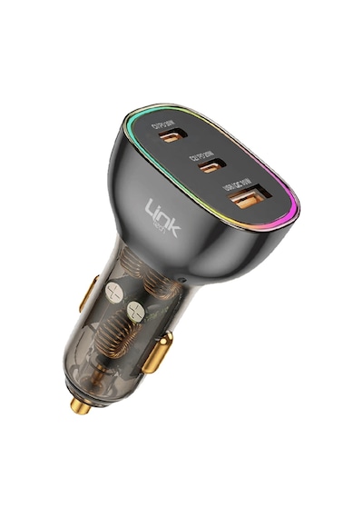 Linktech C506 80w 2xpd 30+20w Usb Araç İçi Şarj Adaptörü Başlık -