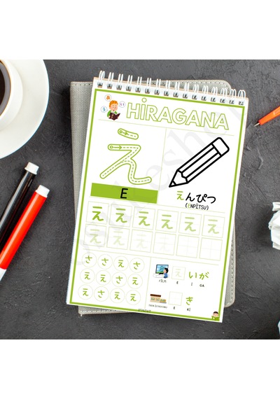 Çocuklar İçin Hiragana Öğreniyorum Seti Çok Renkli