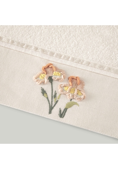 Linens Cora Bambu 50x85 Cm Yüz Havlusu Ekru Ekru