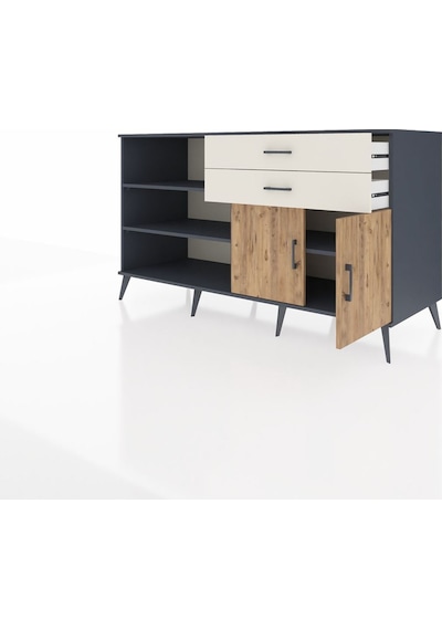 Kronos Konsol 3 Raflı 2 Çekmeceli 2 Kapaklı 176x59x99 Antrasit-ça Antrasit-çam/aytaşı Kronos Konsol 3 Raflı 2 Çekmeceli 2 Kapaklı 176x59x99 Antrasit-ça Antrasit-çam/aytaşı