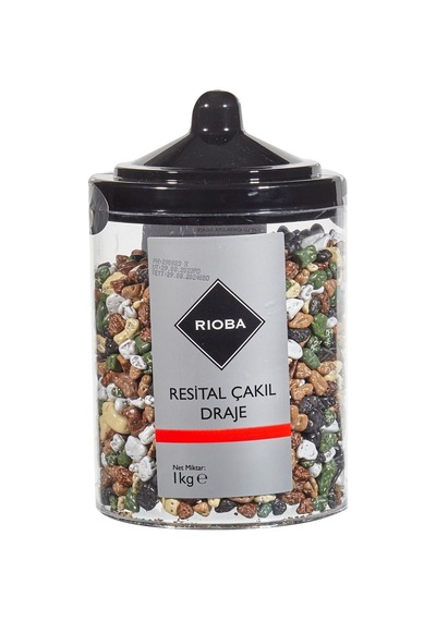 Rıoba Çakıl Taşı Çikolata 1 Kg - Sunumluk Draje Çikolata 2'li Ekonomik Paket - 2 Adet Tarı