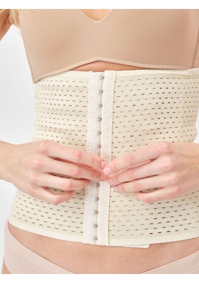Mistirik Ulyana Model Özel Tasarımlı Hamilelik Sonrası Sarkma Önleyici Latex Korse Ten Renk