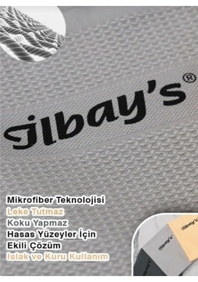 İlbay's Mikrofiber Temizlik Bezi 40x60 Cm - Standart 2x3 Lü Toplam 6 Adet Eko Paket Açık Bej