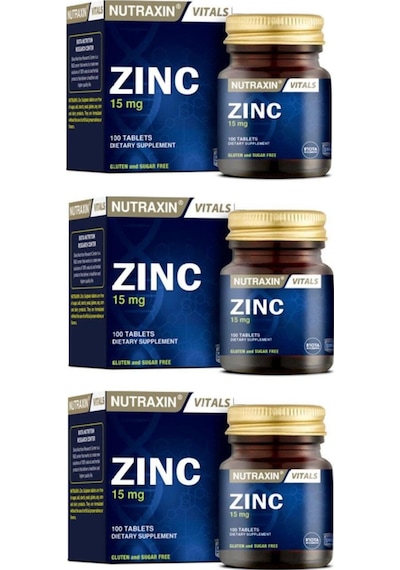 Zinc Sulphate 15 Mg 100 Tablet 3 Adet