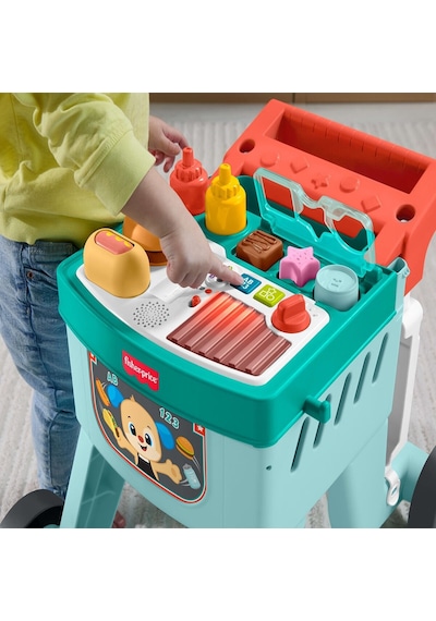 Jlm95 Fisher-price Eğlen Ve Öğren 4ü 1 Arada Alışveriş Sepeti Yür