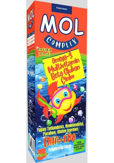 Mol-Complex Portakal Aromalı Şurup 2 x 150 ML