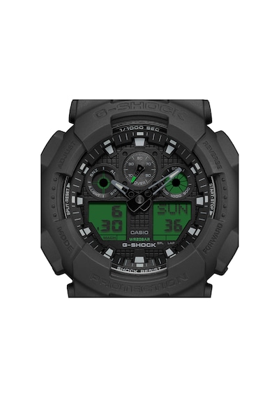 G-shock Analog- Djitial Ga-100 Series 51.2 Mm Quartz Saat Ga-100b Yeşil