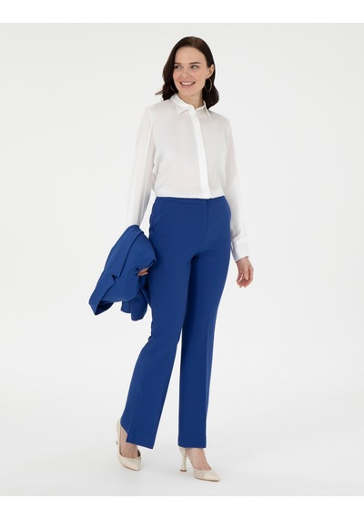 Pierre Cardin Kadın Saks Pantolon 50290397-vr045 Saks