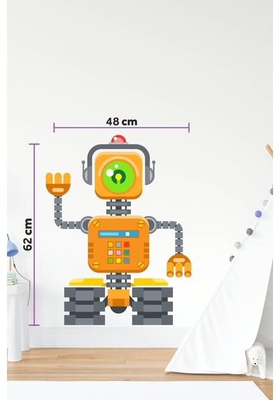 MSticker Robot Adam Sticker-Çocuk Bebek Odası Sticker