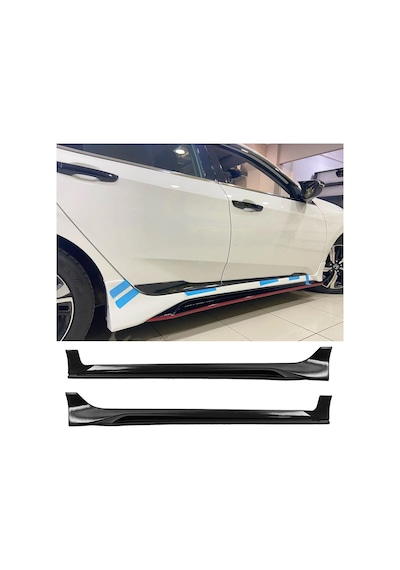Honda Civic Fc5 Mugen Yan Marşpiyel Seti Mat Siyah Plastik 2 Adet