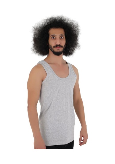 Cennetoğlu 3'lü Paket Erkek Atlet Pamuklu Gri Gri