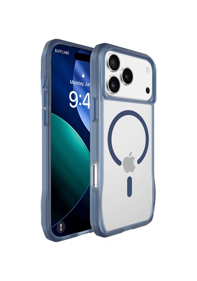 Buff Apple Uyumlu iPhone 17 Pro Max Magsafe Octa Shield Kılıf Mavi