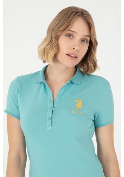 U.S. Polo Assn. Kadın Mint Polo Yaka Mini Boy Örme Elbise 50280069-VR090 U.S. Polo Assn. Kadın Mint Polo Yaka Mini Boy Örme Elbise 50280069-VR090
