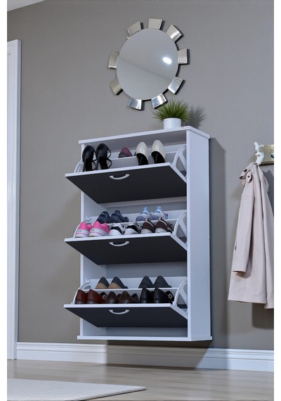 Eliusta Farel 72 Cm Genişlik 3 Kapaklı Ayakkabılık 72x114x26 Cm Antrasit Renk Kapı Önü/antre Ayakkabılık Antrasit Eliusta Farel 72 Cm Genişlik 3 Kapaklı Ayakkabılık 72x114x26 Cm Antrasit Renk Kapı Önü/antre Ayakkabılık Antrasit