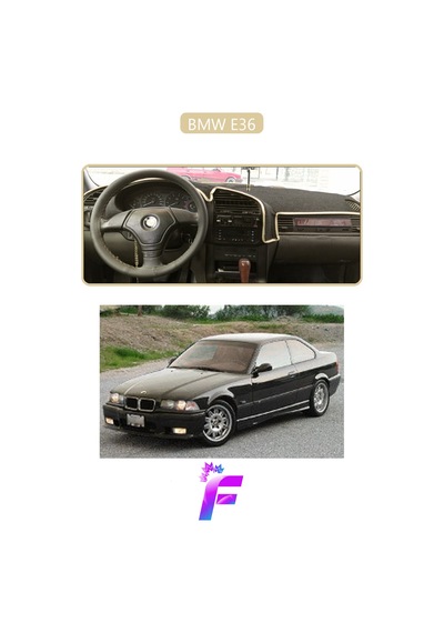 Bmw E36 Airbagsiz 1990-1998 Torpido Örtüsü Güneşten Korur Kolay Montaj Tam Uyum D1