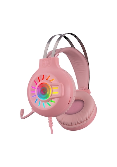 Rampage RM-K44 Zengibar 7.1 Surround Mikrofonlu RGB Kulak Üstü Oyuncu Kulaklığı