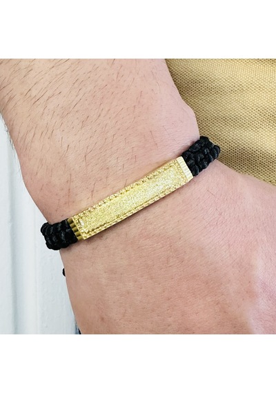 Gümüş Erkek Bileklik,14k Altın Kaplama,sim Desen Isim Yazılabilir