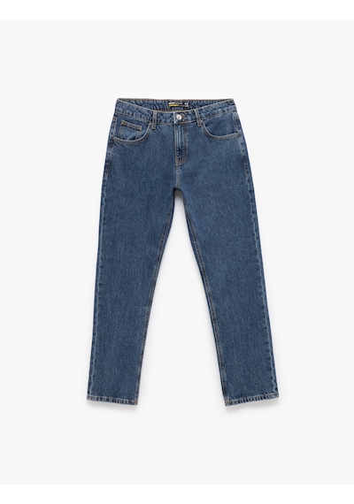 Koton Normal Bel Pamuklu 90's Slim Fit Jean Pantolon - Howland Jean Koyu İndigo 5sam40018nd İndigo